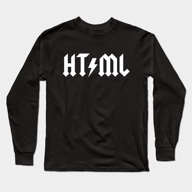 HTML ROCKS Long Sleeve T-Shirt by Portals
